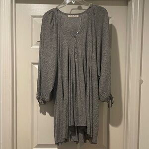 WeTheFree Mini Dress Charcoal Soft Sleek & Simple Flowy Boho Chic Fairy Small